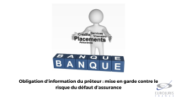 Obligation d'information banque